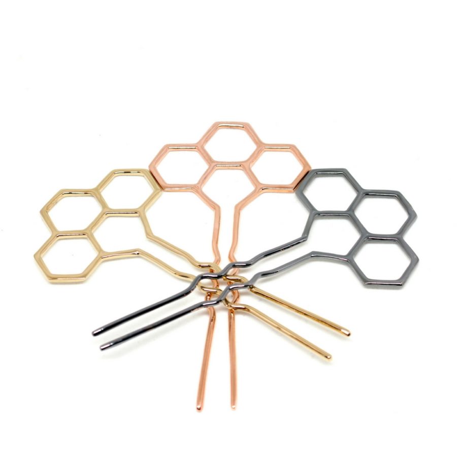 Hexagons Hairpins Details