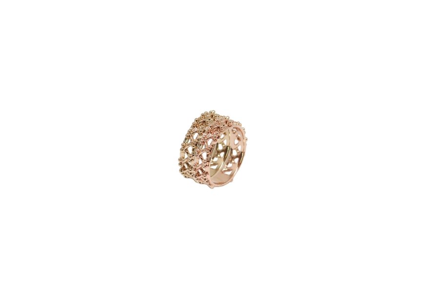 Little Beam Ring Rose Gold and Gold