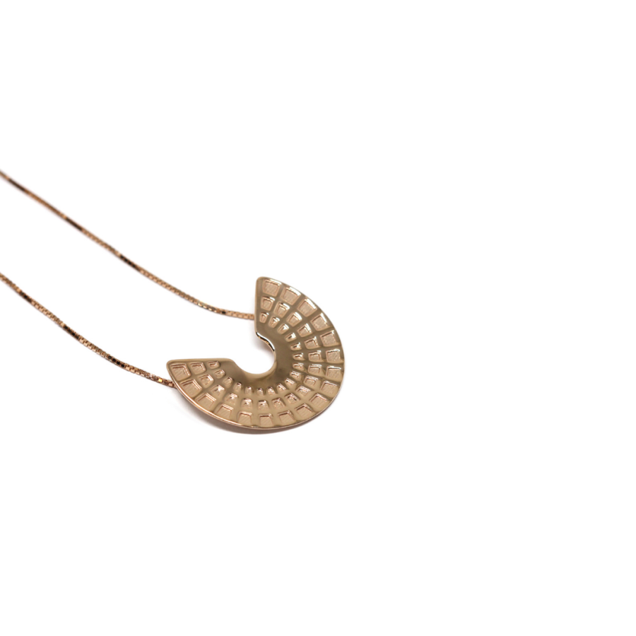 Pantheon Pendant Rose Gold Plated Sterling Silver 2