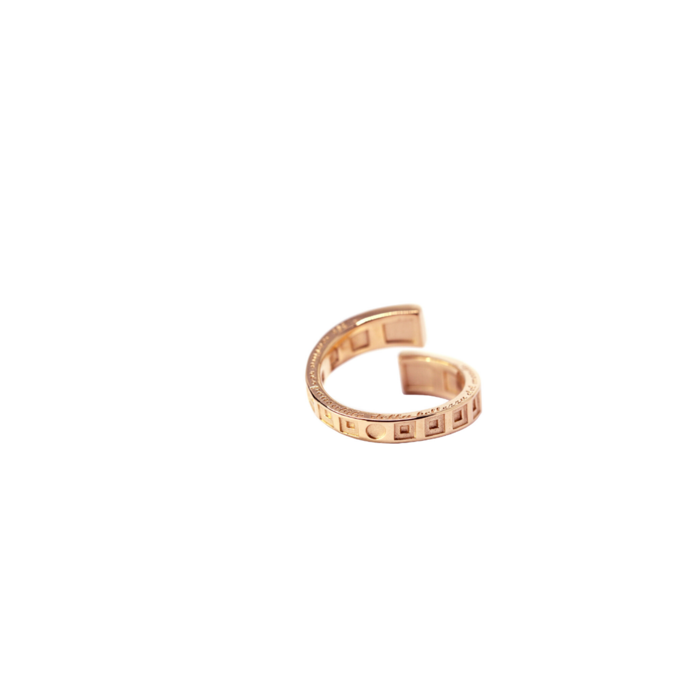 Pantheon Ring Rose Gold Plated Silver | Architecture-à-porter