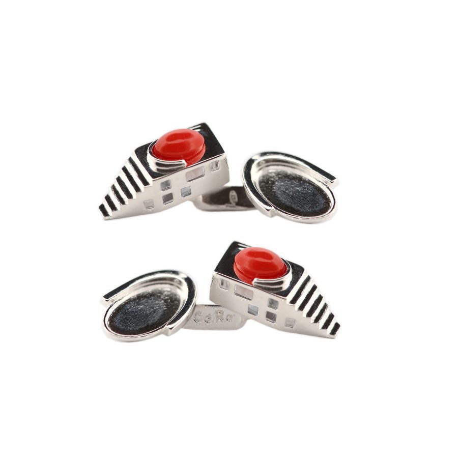 2 Gemelli Malaparte silver corallo