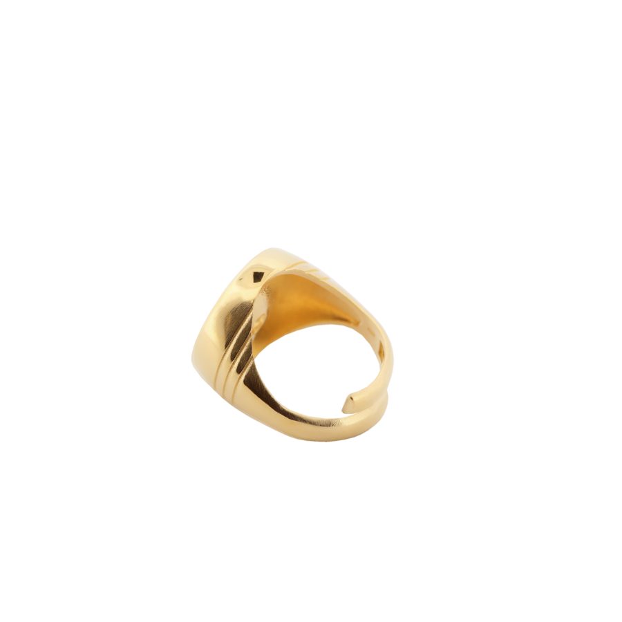 Anello sigillo Pantheon donna oro 2 copia